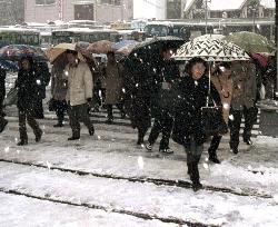 Record snowfall for this winter along Sea of Japan coast